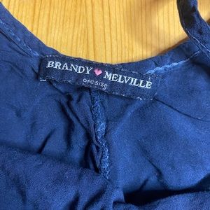 Brandy Melville Blue Crop Tank Top